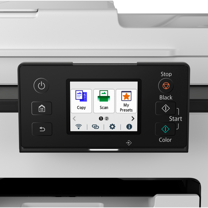 Canon MAXIFY GX2050 Wireless Colour All-in-One Refillable MegaTank Inkjet Printer Product adjustable touch screen with customisation options