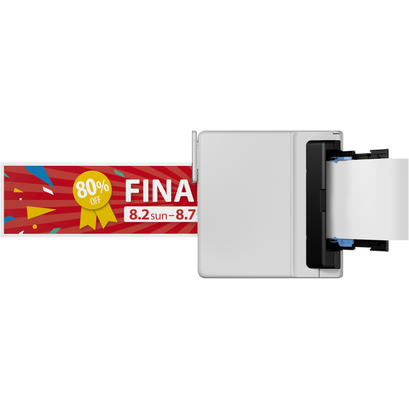 Canon MAXIFY GX5540 Wireless Colour Refillable MegaTank Inkjet Printer Top view with banner printing in action