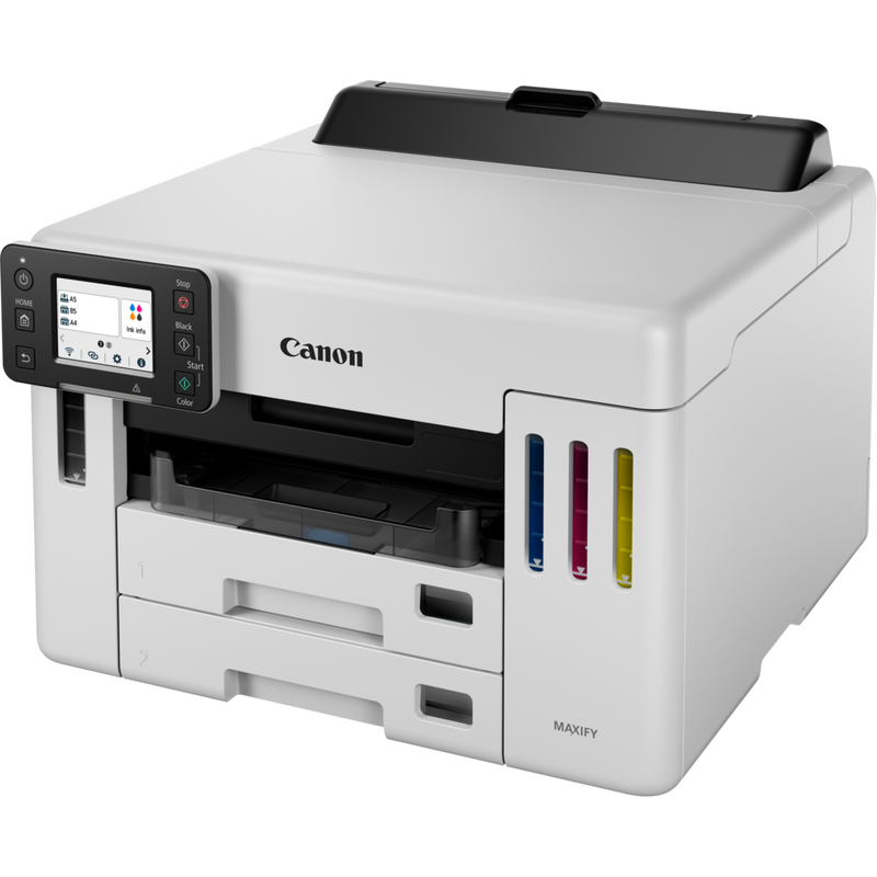 Canon MAXIFY GX5550 Wireless Colour Refillable MegaTank Inkjet Printer Product Front angled view