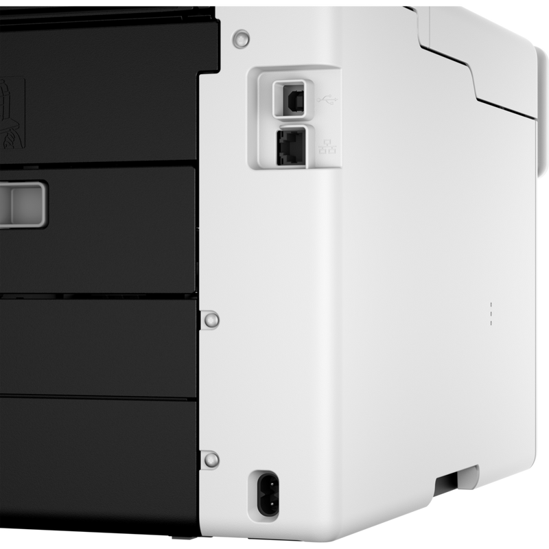 Canon MAXIFY GX5550 Wireless Colour Refillable MegaTank Inkjet Printer USB and ethernet cable ports