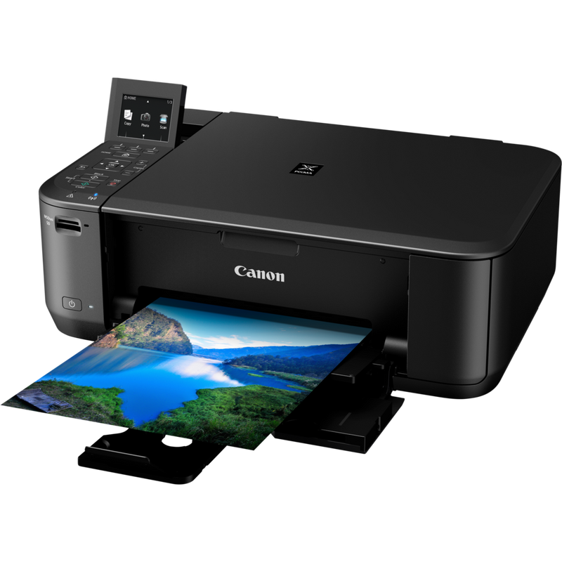 Canon PIXMA MG4250 Product Front Slant View With Paper Tray Out