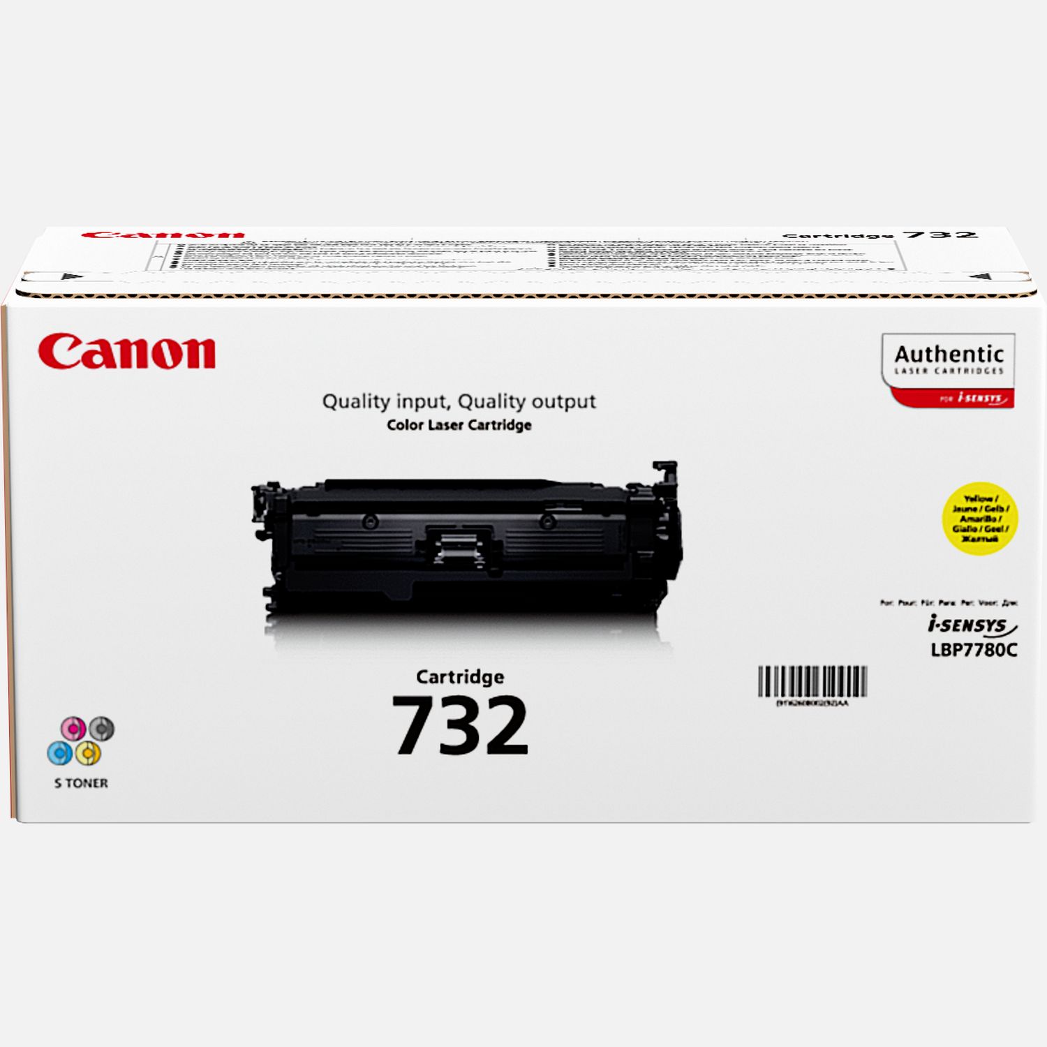 Cartouche toner jaune Canon 732Y