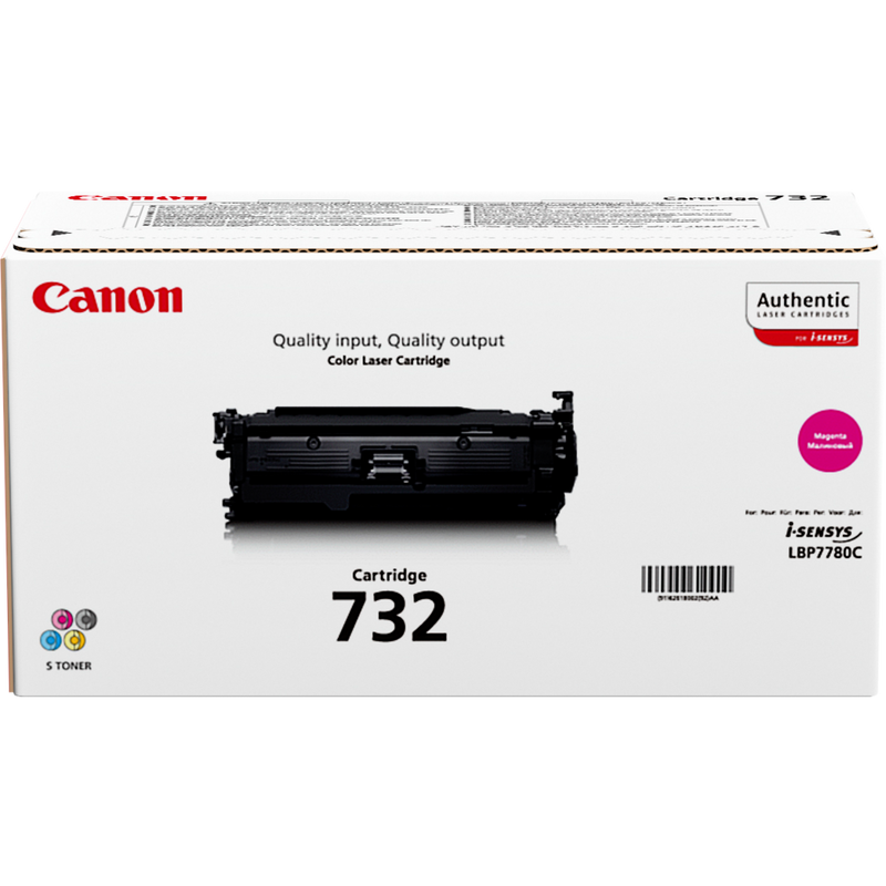 Canon 732M Magenta Toner Cartridge Product Packaging Front View