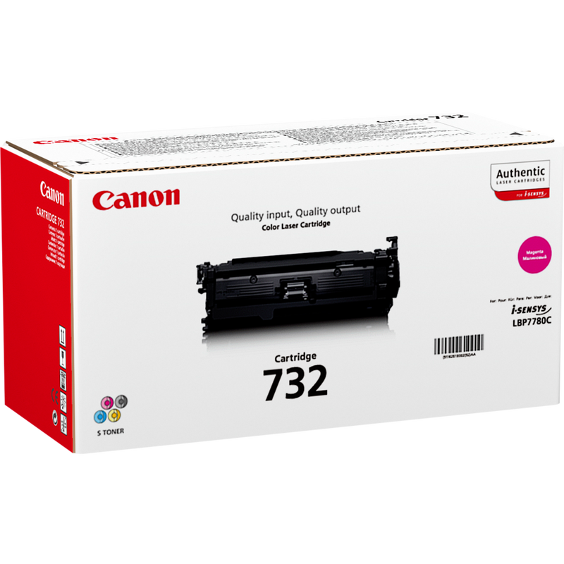 Canon 732M Magenta Toner Cartridge Product Packaging Left View