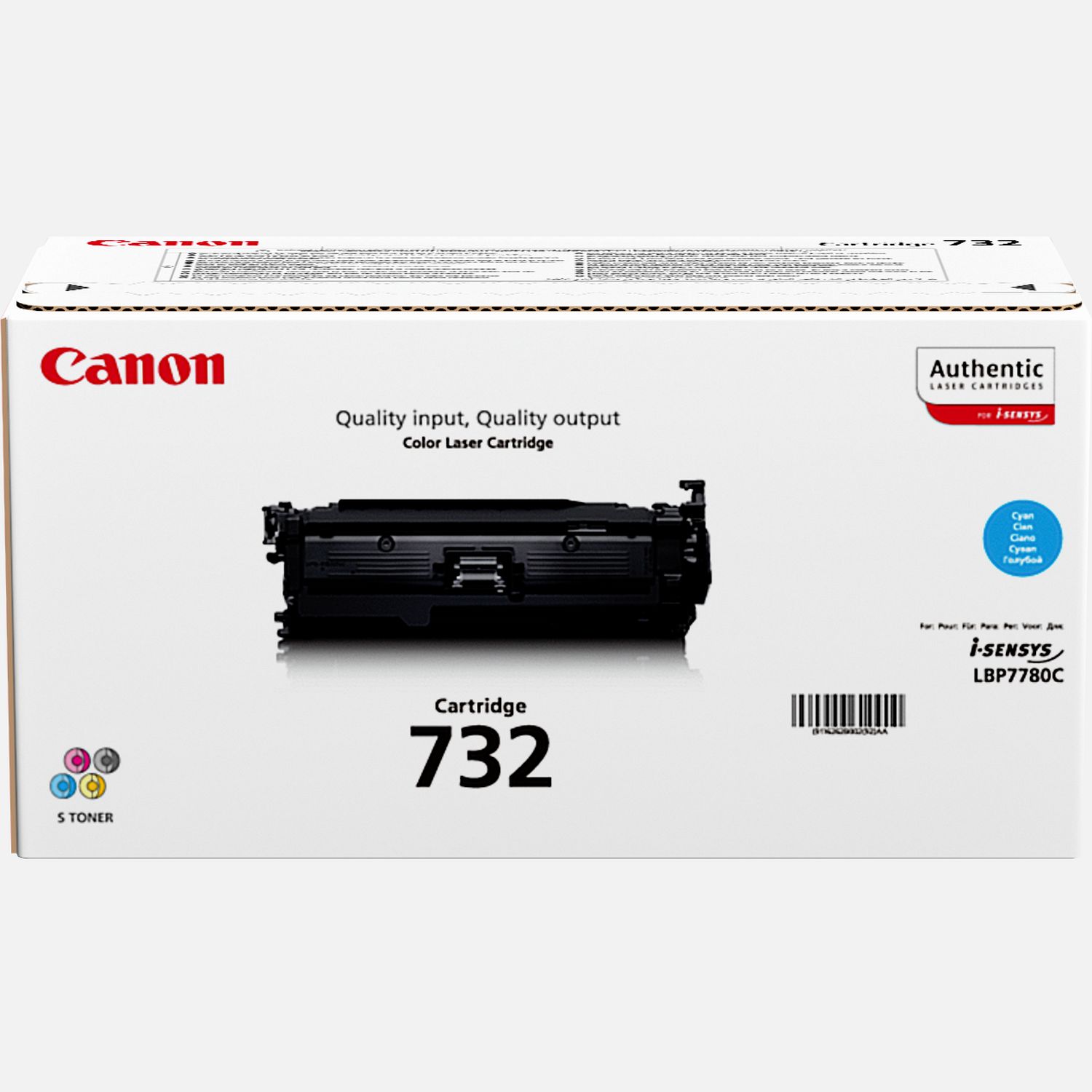 Cartouche toner cyan Canon 732C