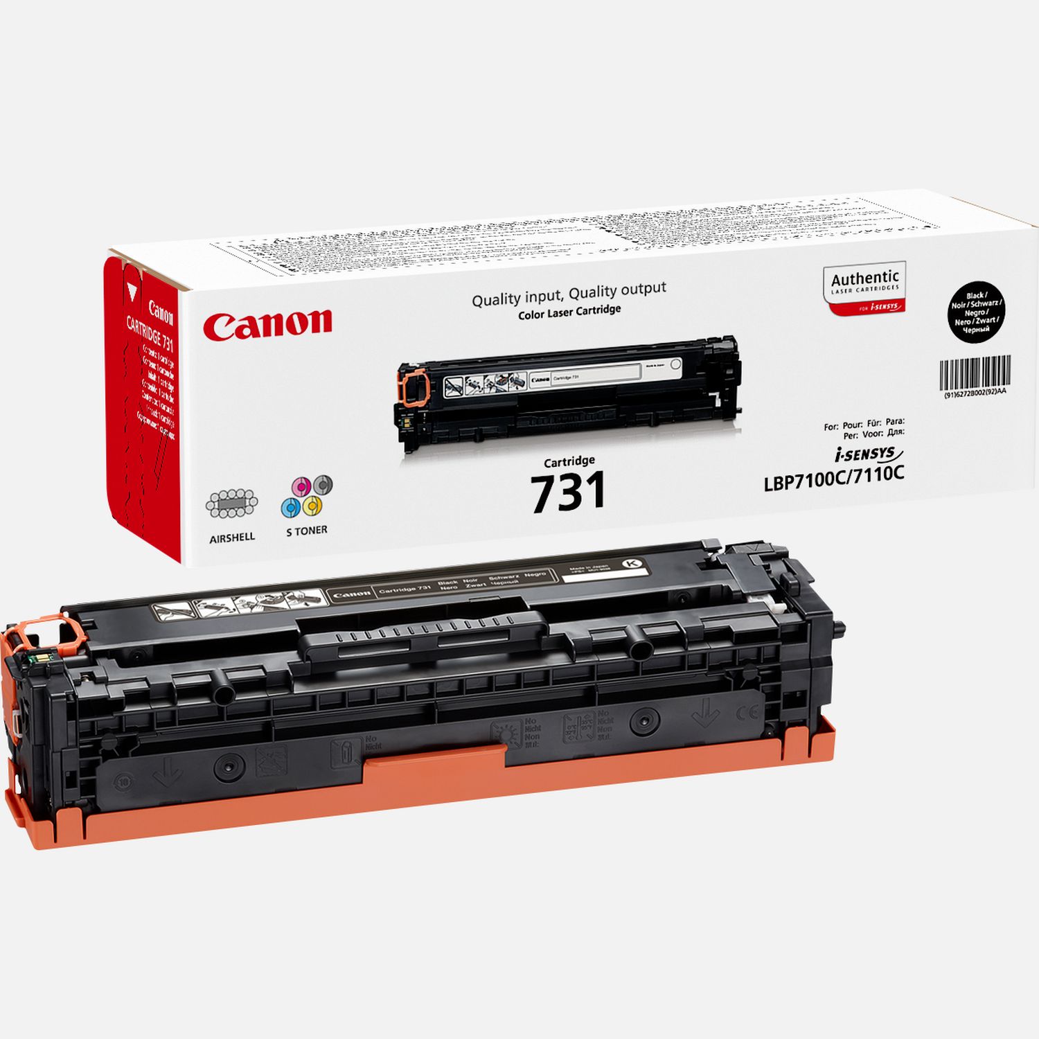 Cartuccia toner nero Canon 731BK