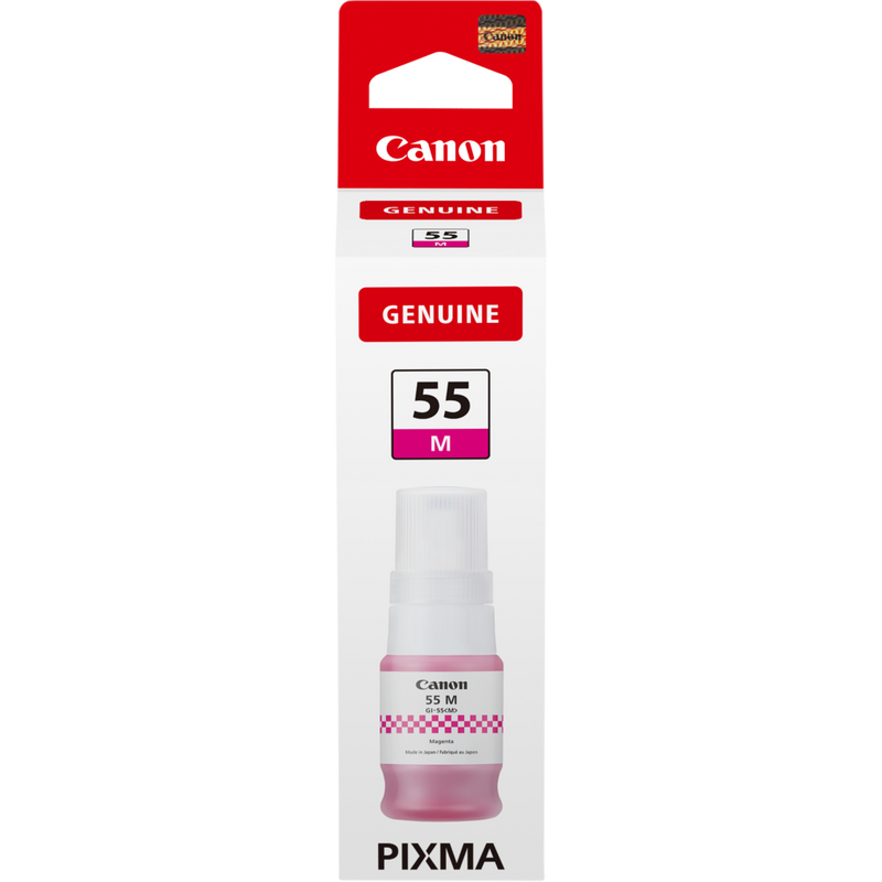 Canon GI-55M Magenta Ink Bottle Product Package front view