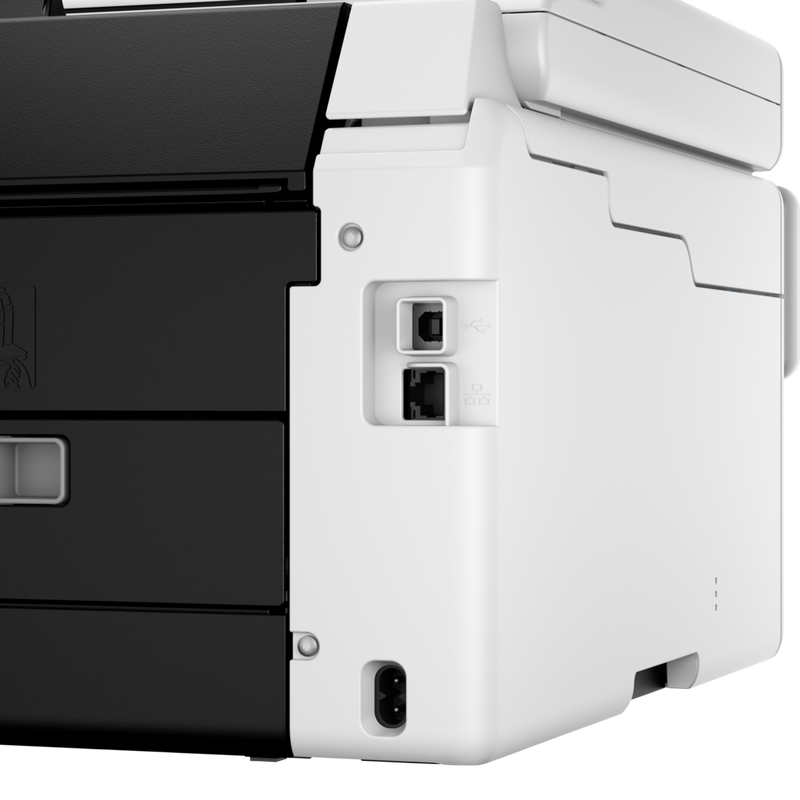 MAXIFY GX6550 Wireless 3-in-1 Refillable MegaTank Inkjet Printer Product USB and Ethernet ports