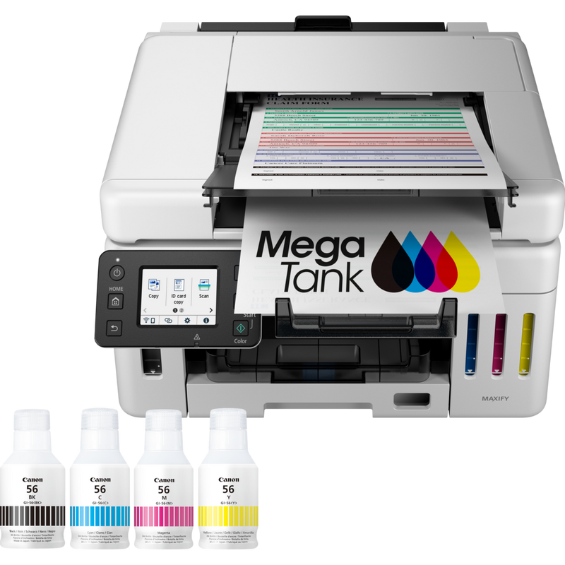 MAXIFY GX6550 Wireless 3-in-1 Refillable MegaTank Inkjet Printer Product Front View