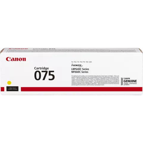 Canon 075 Yellow Toner Cartridge