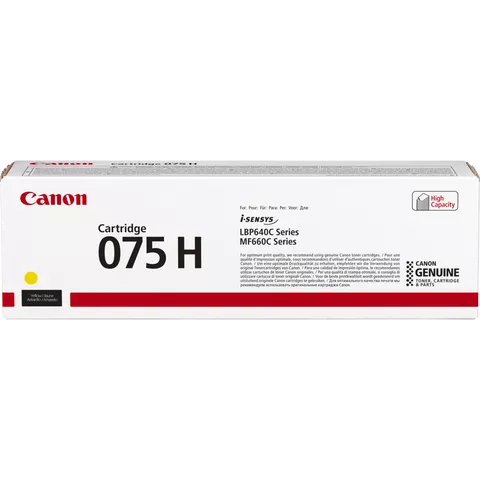 Canon 075 H High Yield Yellow Toner Cartridge