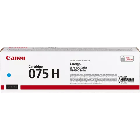 Canon 075 H High Yield Cyan Toner Cartridge