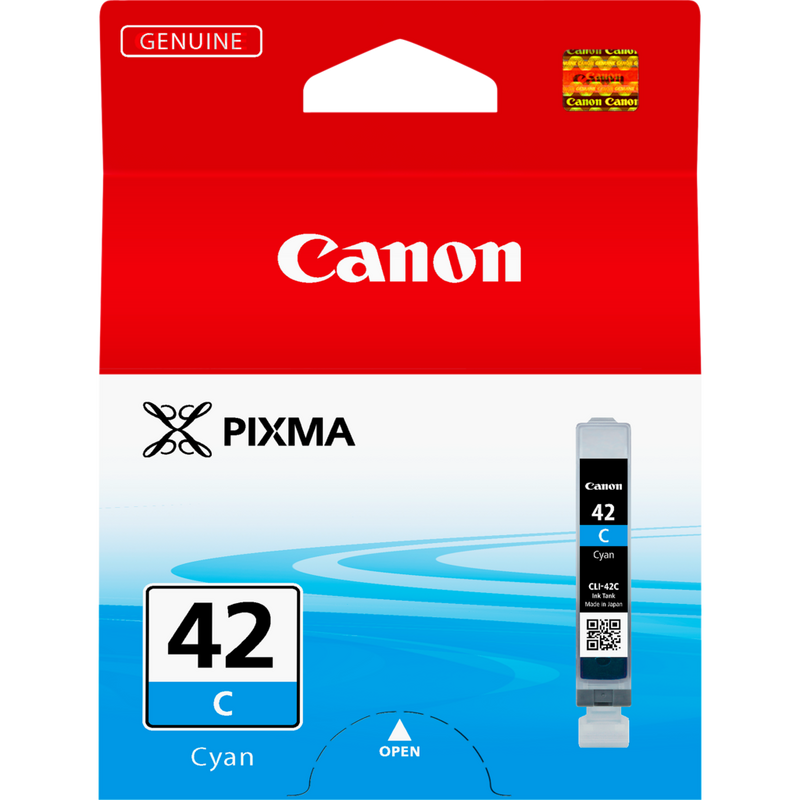Canon CLI-42C Cyan Ink Cartridge Product Front View