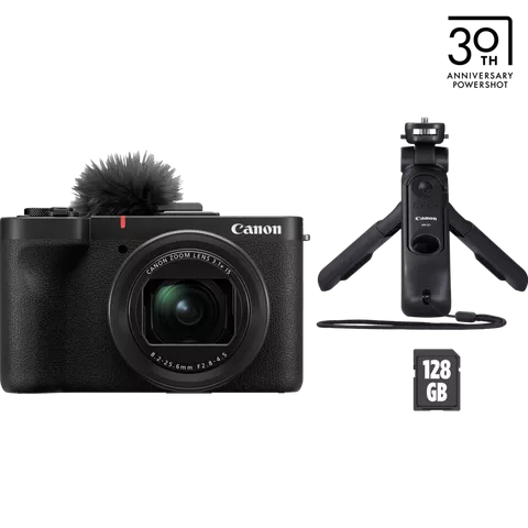 Canon PowerShot V1 Premium Vlogger Kit, Black