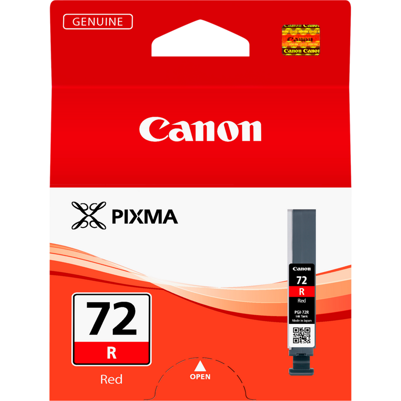 Canon PGI-72R Red Ink Cartridge Product Front View