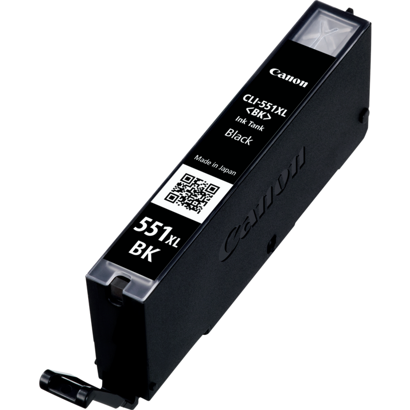 Canon CLI-551XL High Yield Black Ink Cartridge Produkt Kassett sett fra høyre