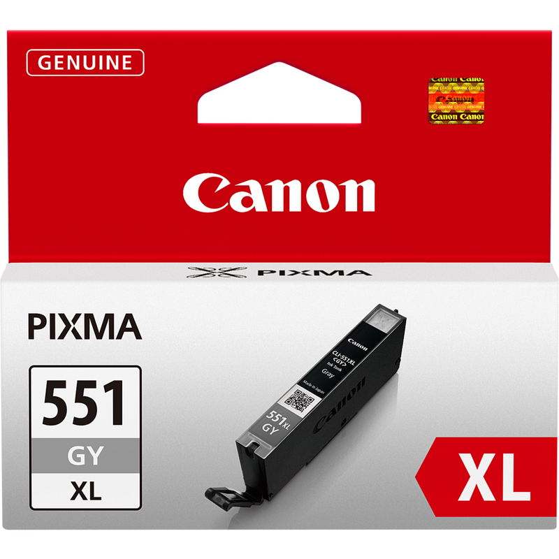 Canon CLI-551XL High Yield Grey Ink Cartridge Product Front View