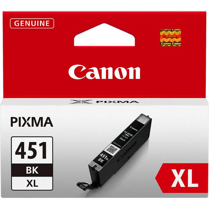 Canon CLI-451XL High Yield Black Ink Cartridge Product Front View