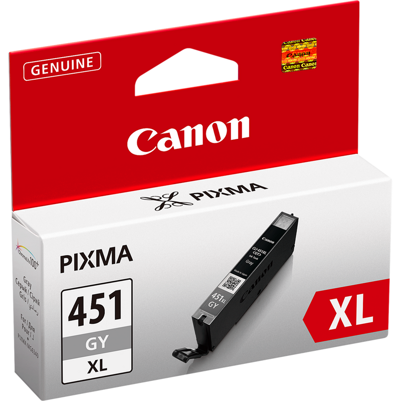 Canon CLI-451XL High Yield Grey Ink Cartridge Product Left View