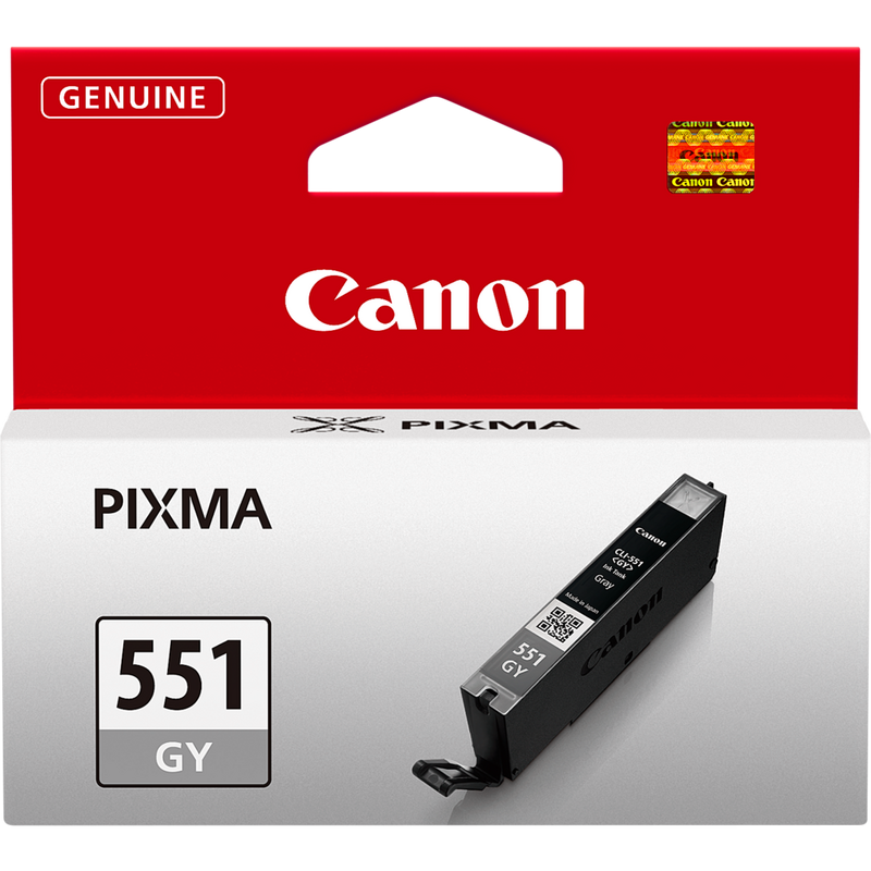 Canon CLI-551GY Grey Ink Cartridge Product Front View