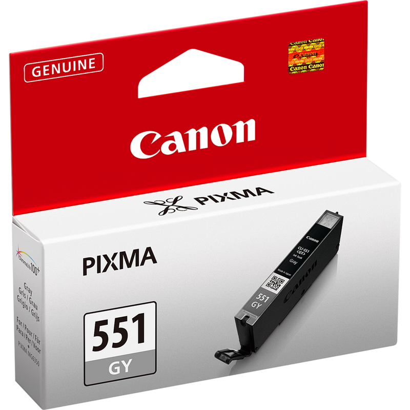 Canon CLI-551GY Grey Ink Cartridge Product Left View