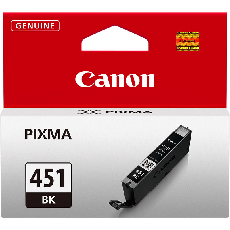 Canon CLI-451BK Black Ink Cartridge Product Front View
