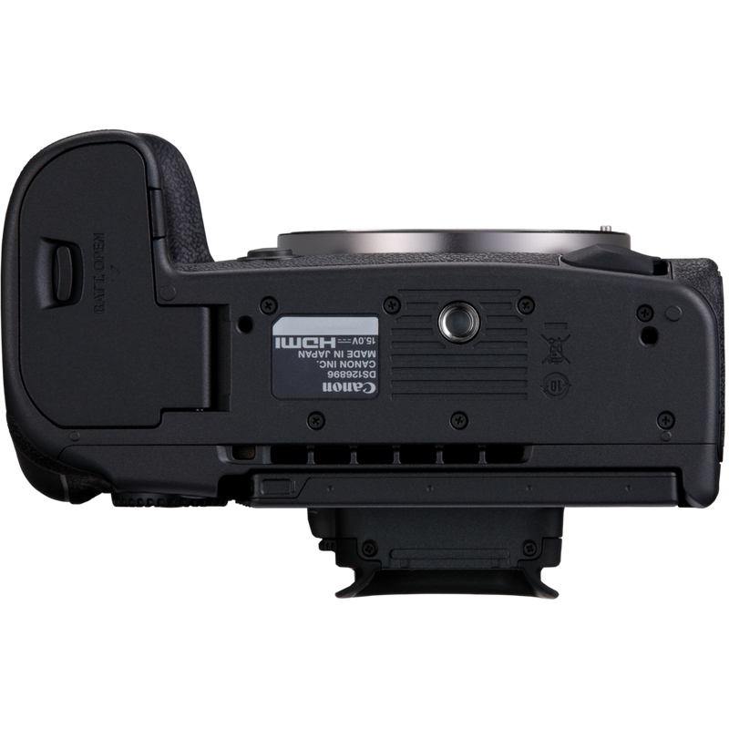 Canon EOS R5 Mark II spiegelloses Kameragehäuse Produkt Ansicht von unten
