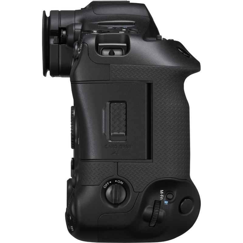 Canon EOS R1 spiegelloses Kameragehäuse Produkt Ansicht von links