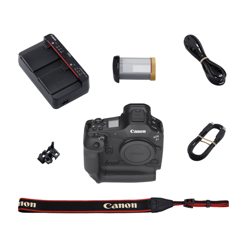 Canon EOS R1 spiegelloses Kameragehäuse Produkt Lieferumfang