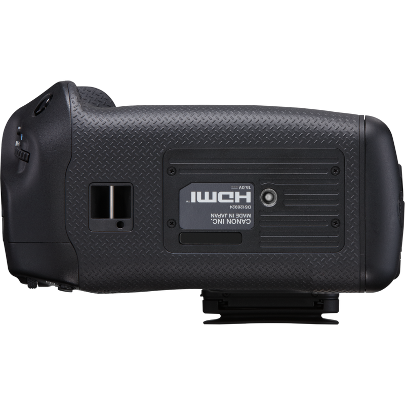 Canon EOS R1 spiegelloses Kameragehäuse Produkt Ansicht von unten