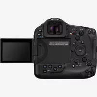 Canon EOS R1 Mirrorless Camera Body Product Back View with screen open