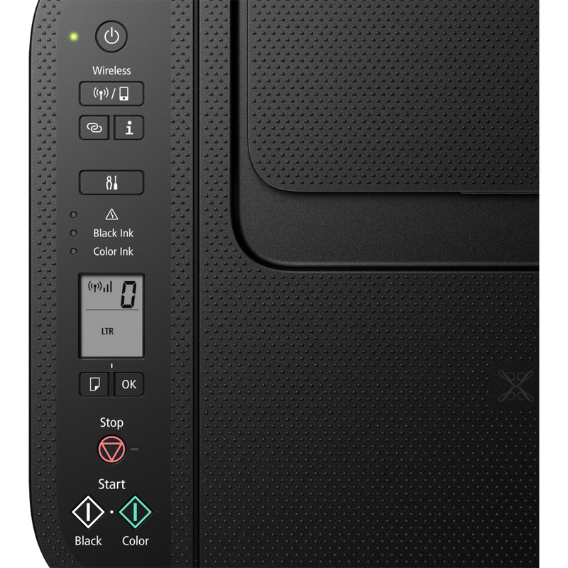Imprimante multifonction Wi-Fi Canon PIXMA TS3750i, noire Produit Vue de dessus du produit montrant les fonctions