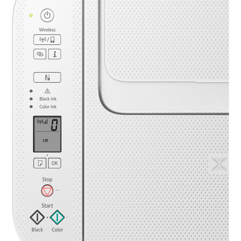 Imprimante multifonction Canon PIXMA TS3752i, bleue Produit Vue de dessus du produit montrant les fonctions