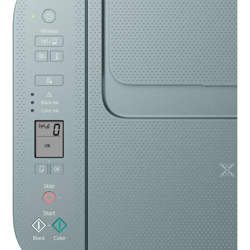 Imprimante multifonction Canon PIXMA TS3752i, bleue Produit Vue de dessus du produit montrant les fonctions