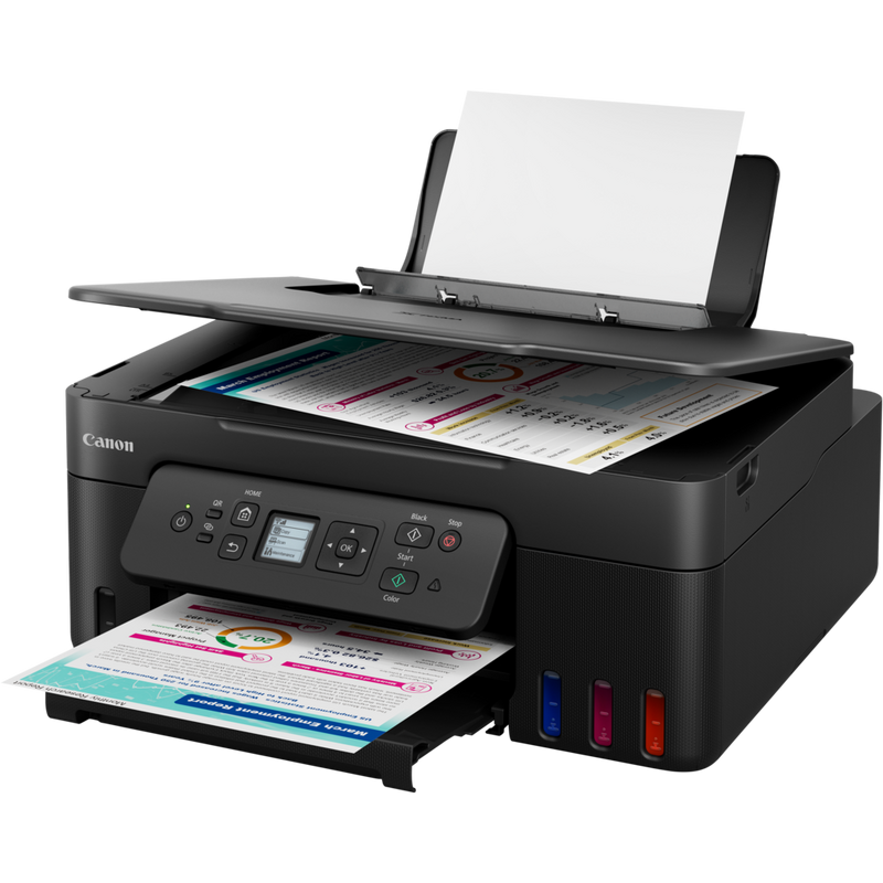 Canon PIXMA G3480 3-in-1 Refillable MegaTank Inkjet Printer Product Tray out View