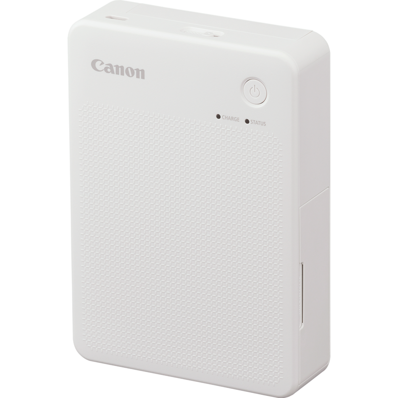 Canon SELPHY QX20 Portable Colour Photo Wireless Printer, Sand White Product Side View