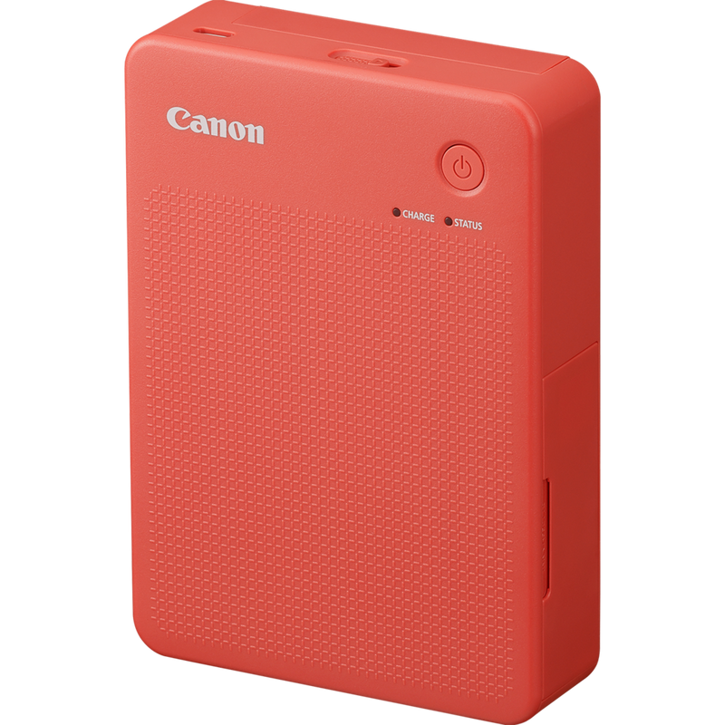 Canon SELPHY QX20 Portable Colour Photo Wireless Printer, Terracotta Red Product Side View