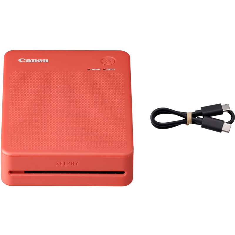 Canon SELPHY QX20 Portable Colour Photo Wireless Printer, Terracotta Red Product Product with USB cable