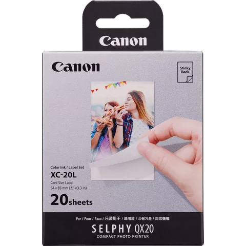 Canon XC-20L Ink/Paper Set, 54 x 85 mm, 20 Prints