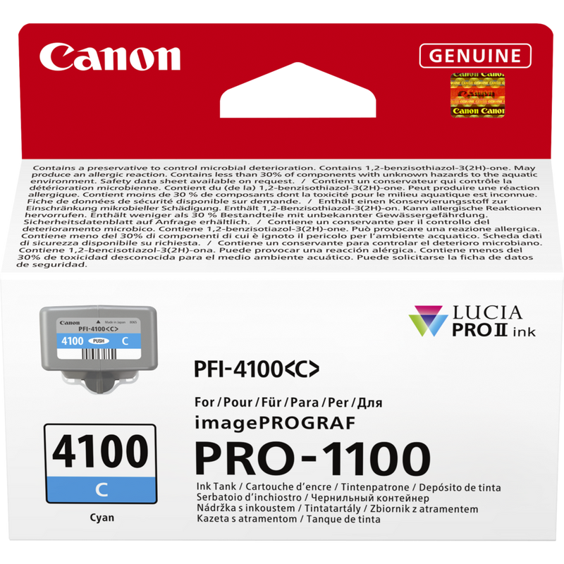

Canon PFI-4100C Cyan Ink Cartridge