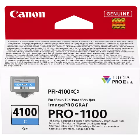 Canon PFI-4100C Cyan Ink Cartridge