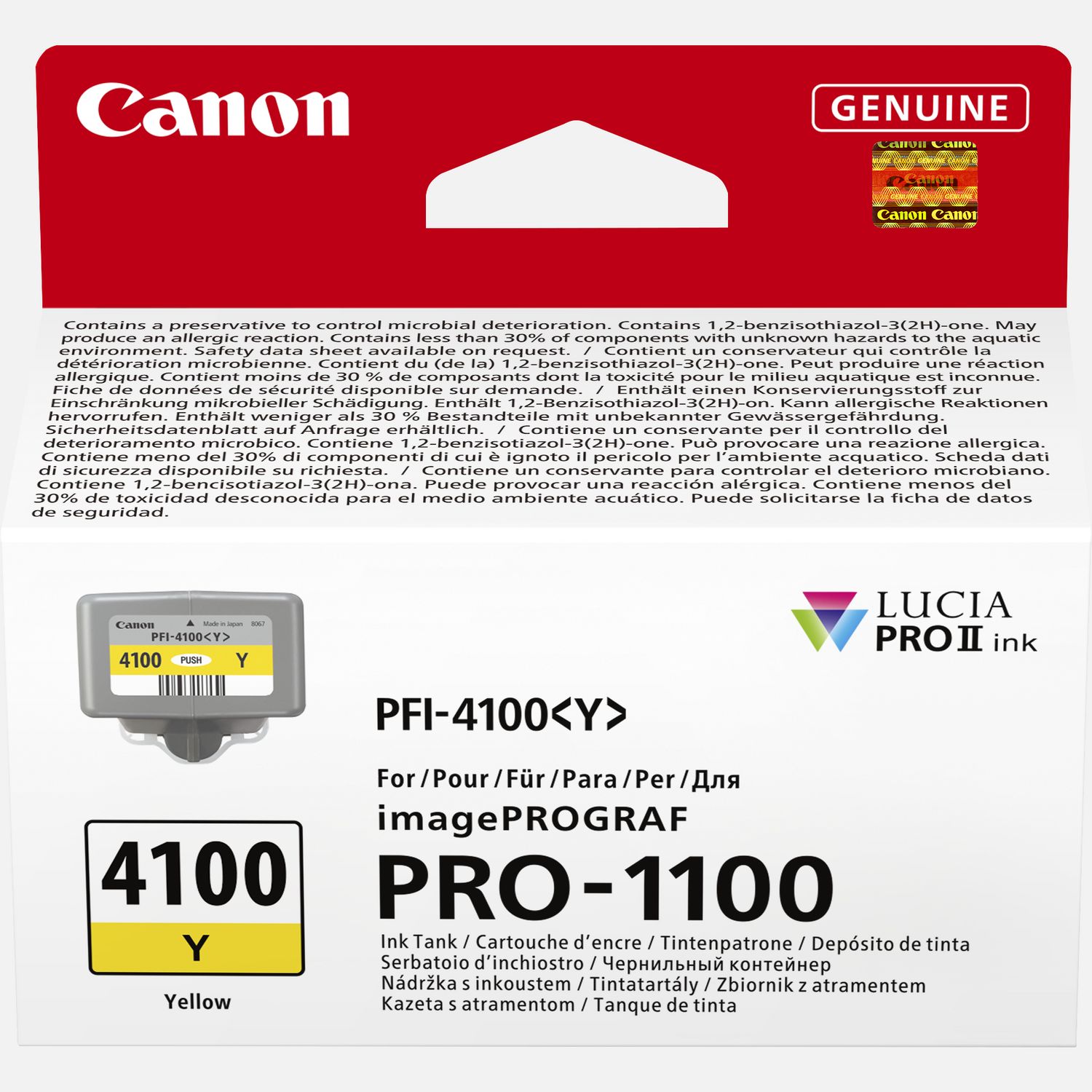 

Canon PFI-4100Y Yellow Ink Cartridge