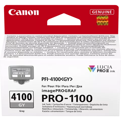 Canon PFI-4100GY Grey Ink Cartridge