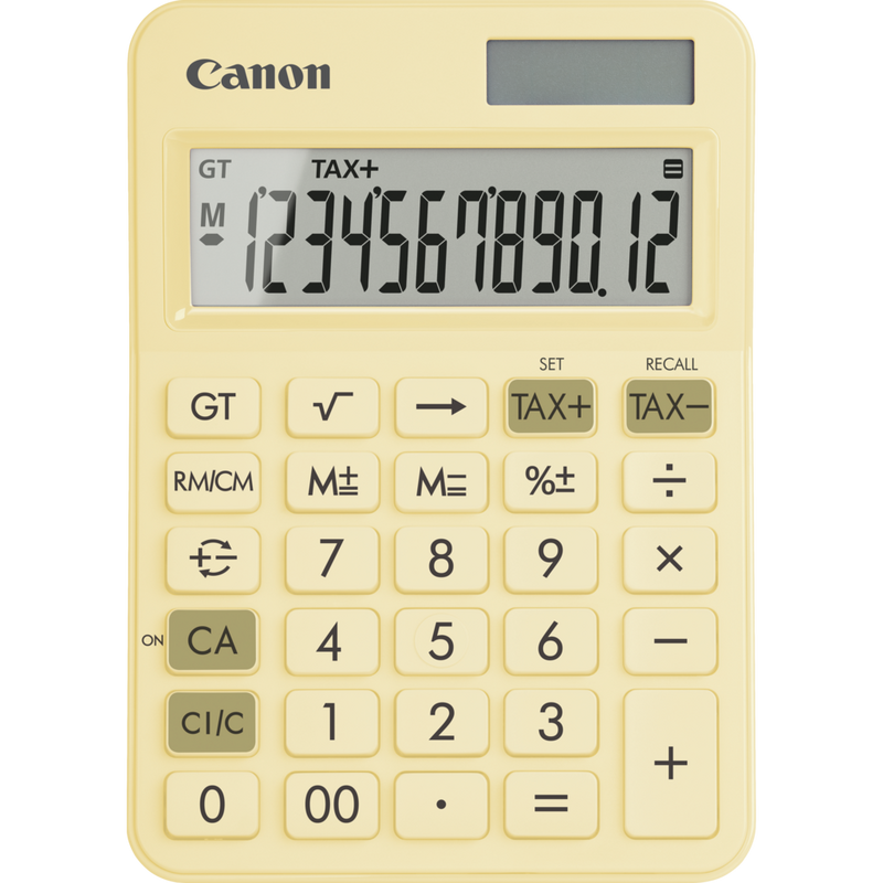 Canon LS-125KB Taschenrechner – Gelb Produkt Vorderansicht