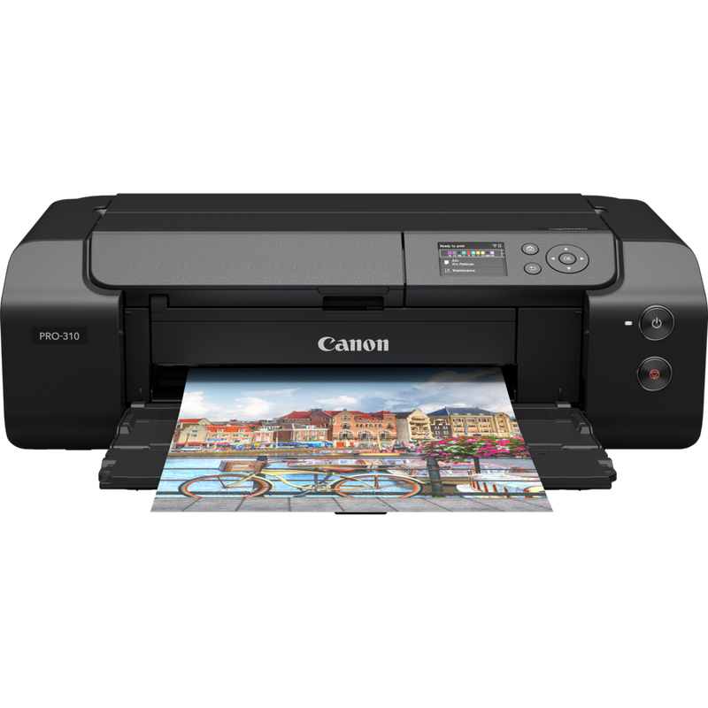 Canon imagePROGRAF PRO-310 A3+ Printer Product Front View with Paper Tray out