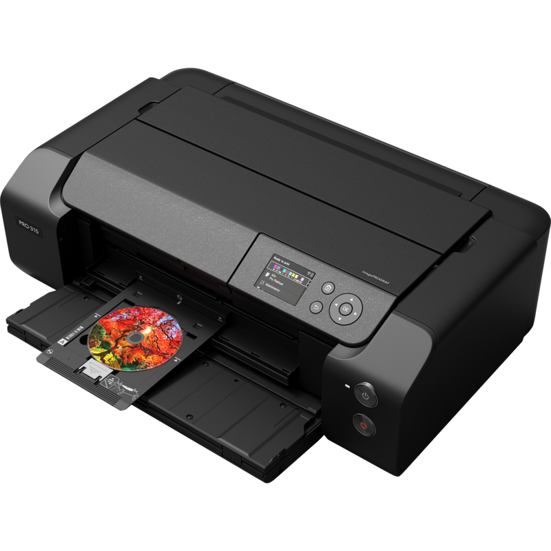Canon imagePROGRAF PRO-310 A3+ Printer Product Front Slant View with multipurpose tray out