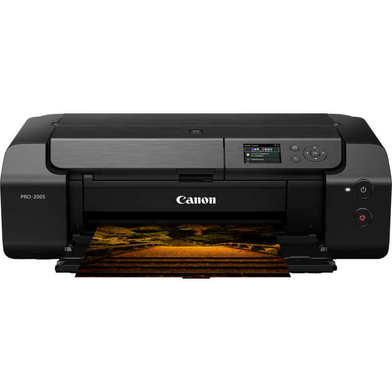 Canon PIXMA PRO-200S A3 Plus Colour Photo Wireless Printer Product Front View with Paper Tray out