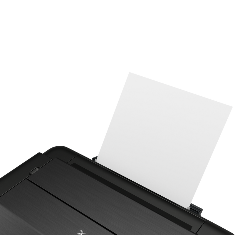 Canon PIXMA PRO-200S A3 Plus Colour Photo Wireless Printer Product Front Slant View with paper out