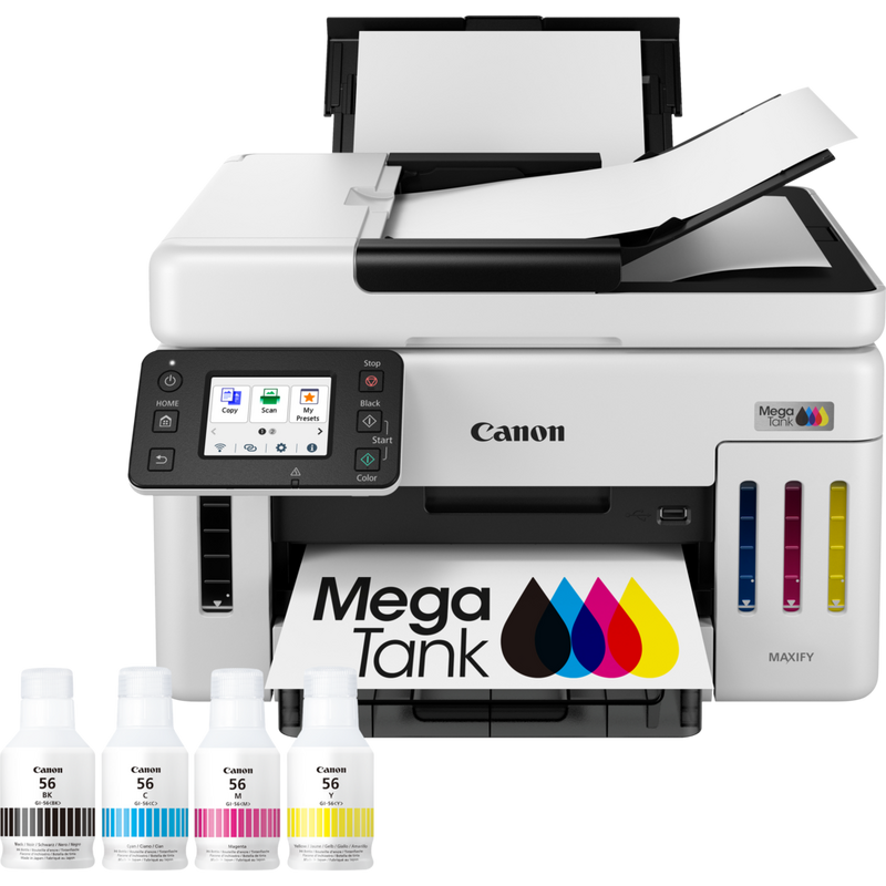 Canon MAXIFY GX6150 Wireless 3-in-1 Refillable MegaTank Inkjet Printer