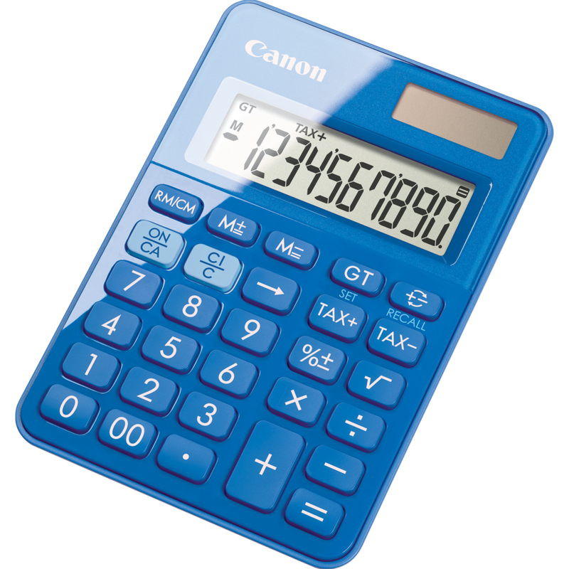 Canon LS-100KB Calculator – Blue Product Right Slant View